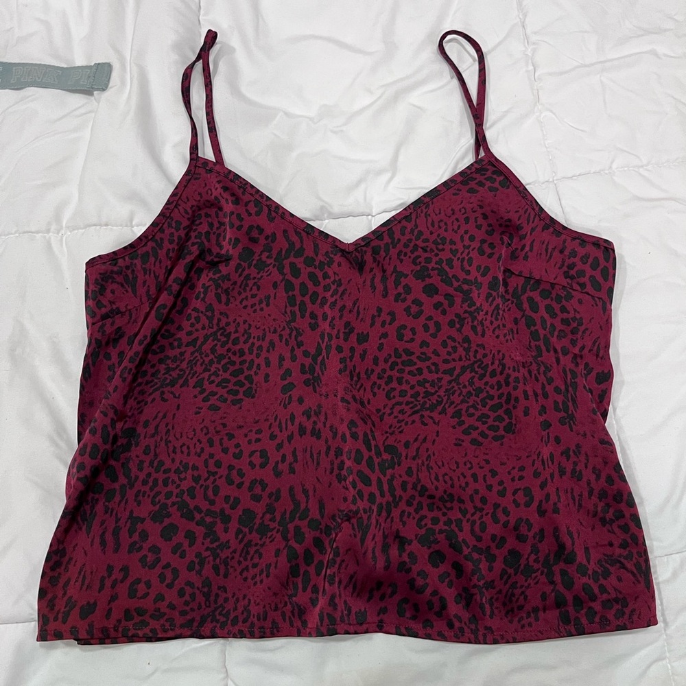 Forever 21 Burgundy Leopard Cami